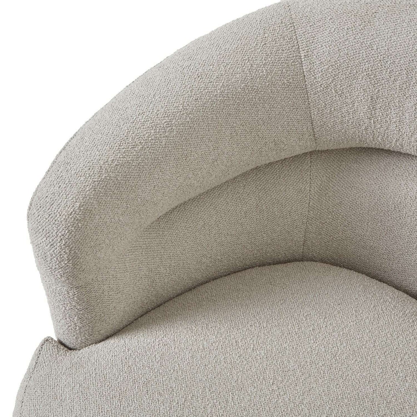 Aspen Luxury Upholstered Swivel Chair back curve