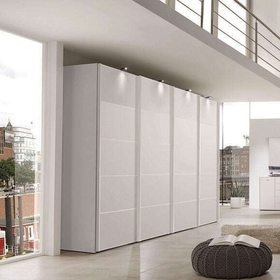 Mounted Wardrobe Power LED Lights Chrome - Foot Operated lifestyle pic 5