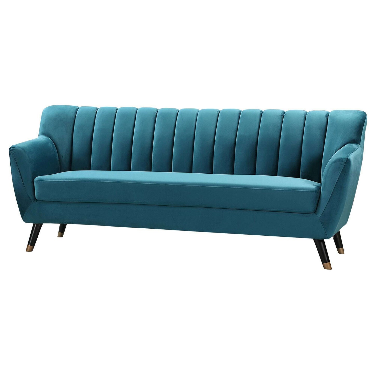 Plush Velvet 3 Seater Sofa teal