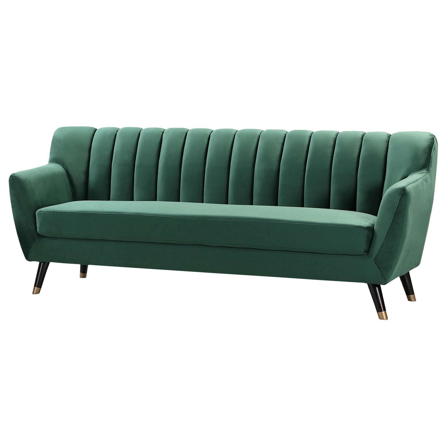 Plush Velvet 3 Seater Sofa green