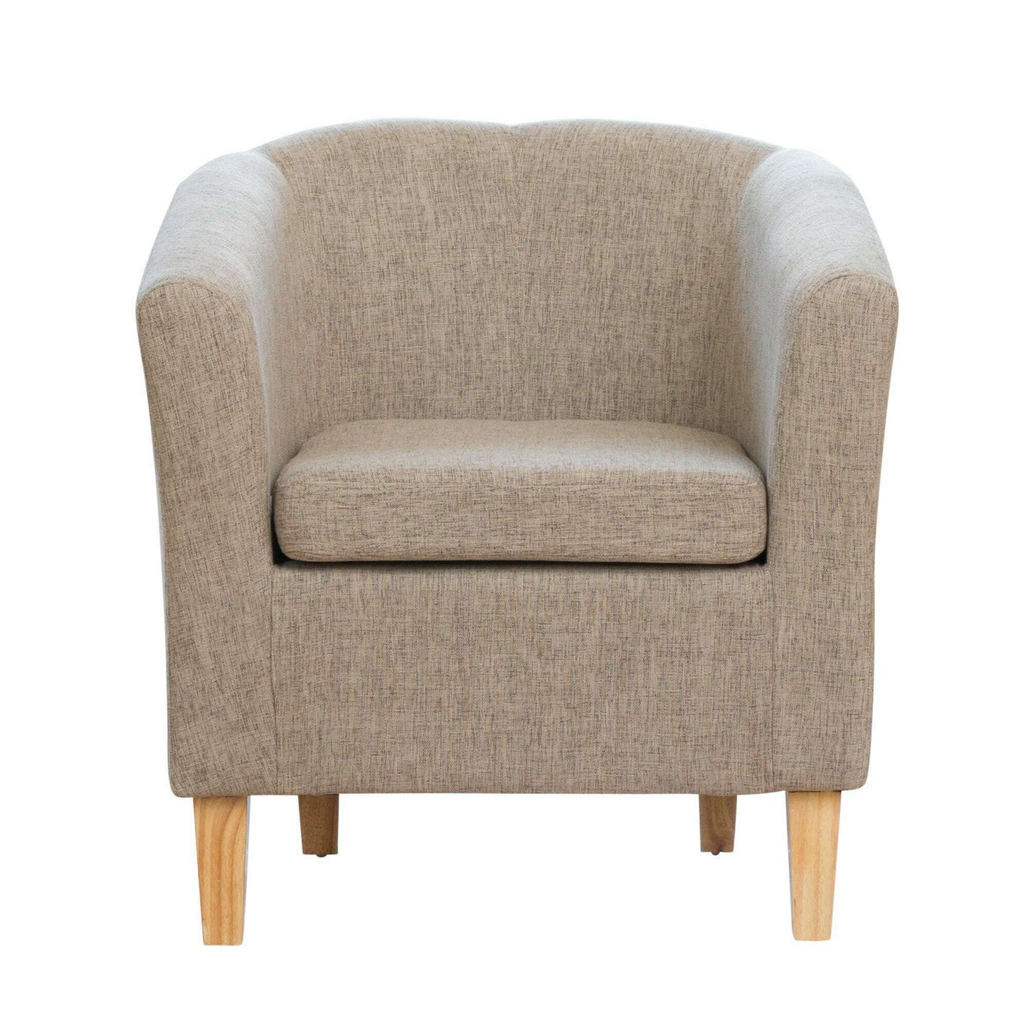 Classic Fabric Tub Chair Beige