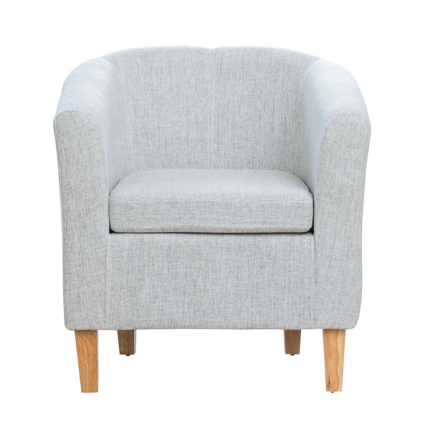 Classic Fabric Tub Chair light grey