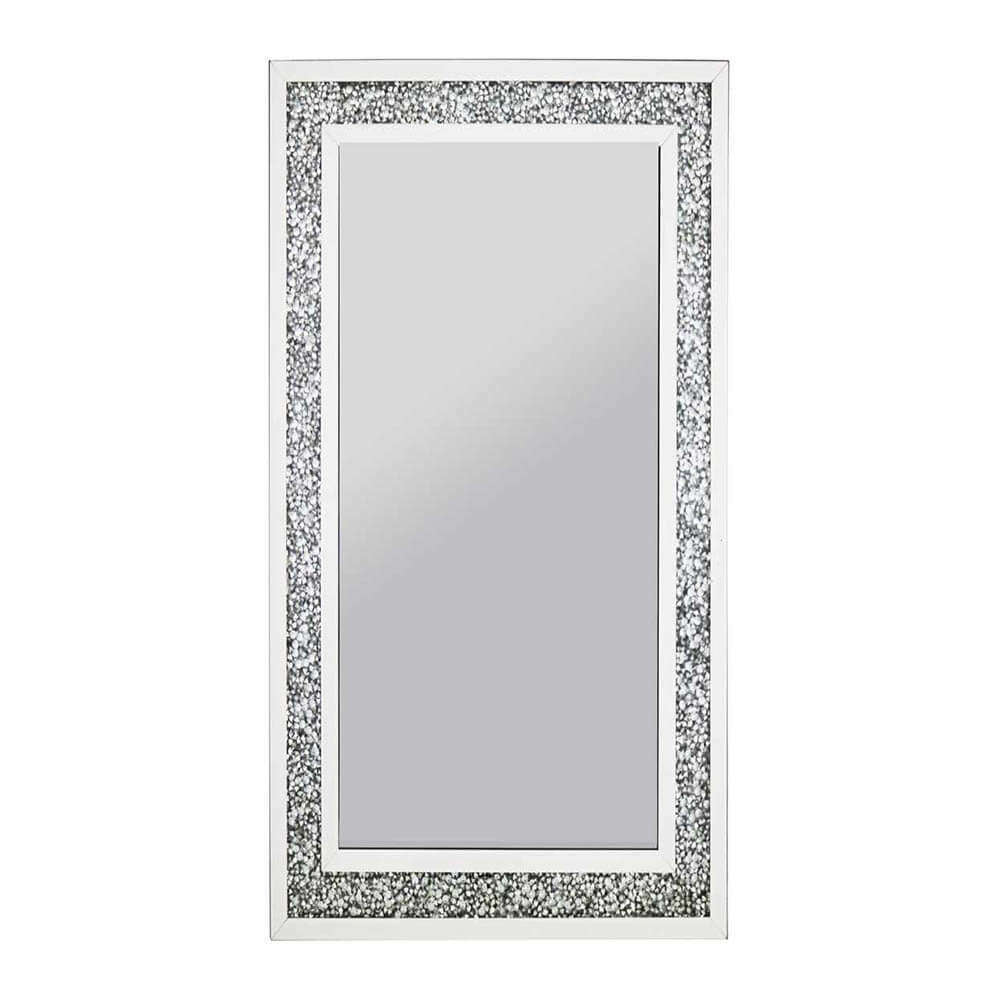 Large Luxury Full-Length Diamond Crush Mirror