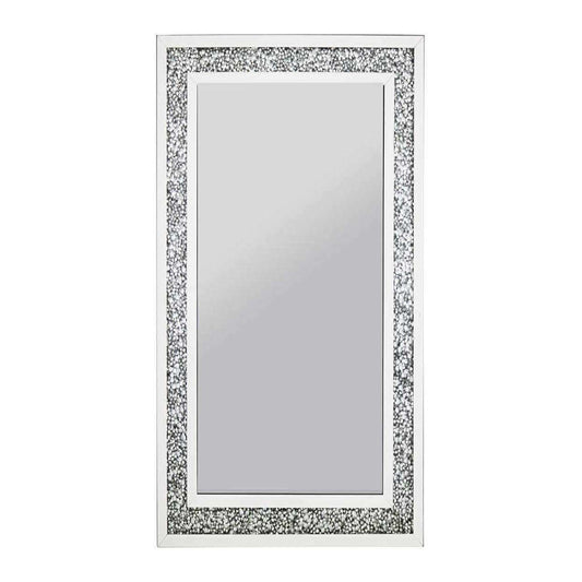 Large Luxury Full-Length Diamond Crush Mirror