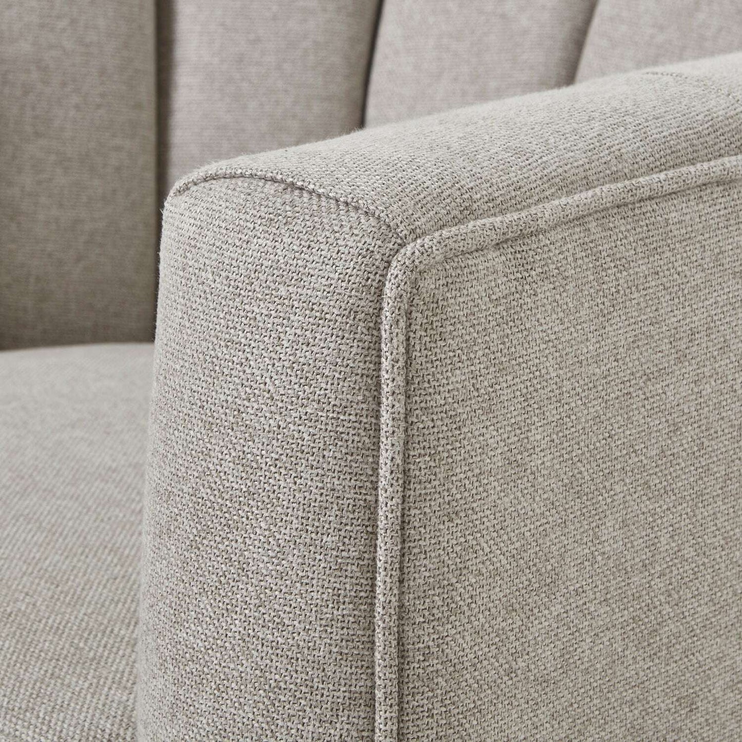 Lily Luxury Upholstered Swivel Chair arm
