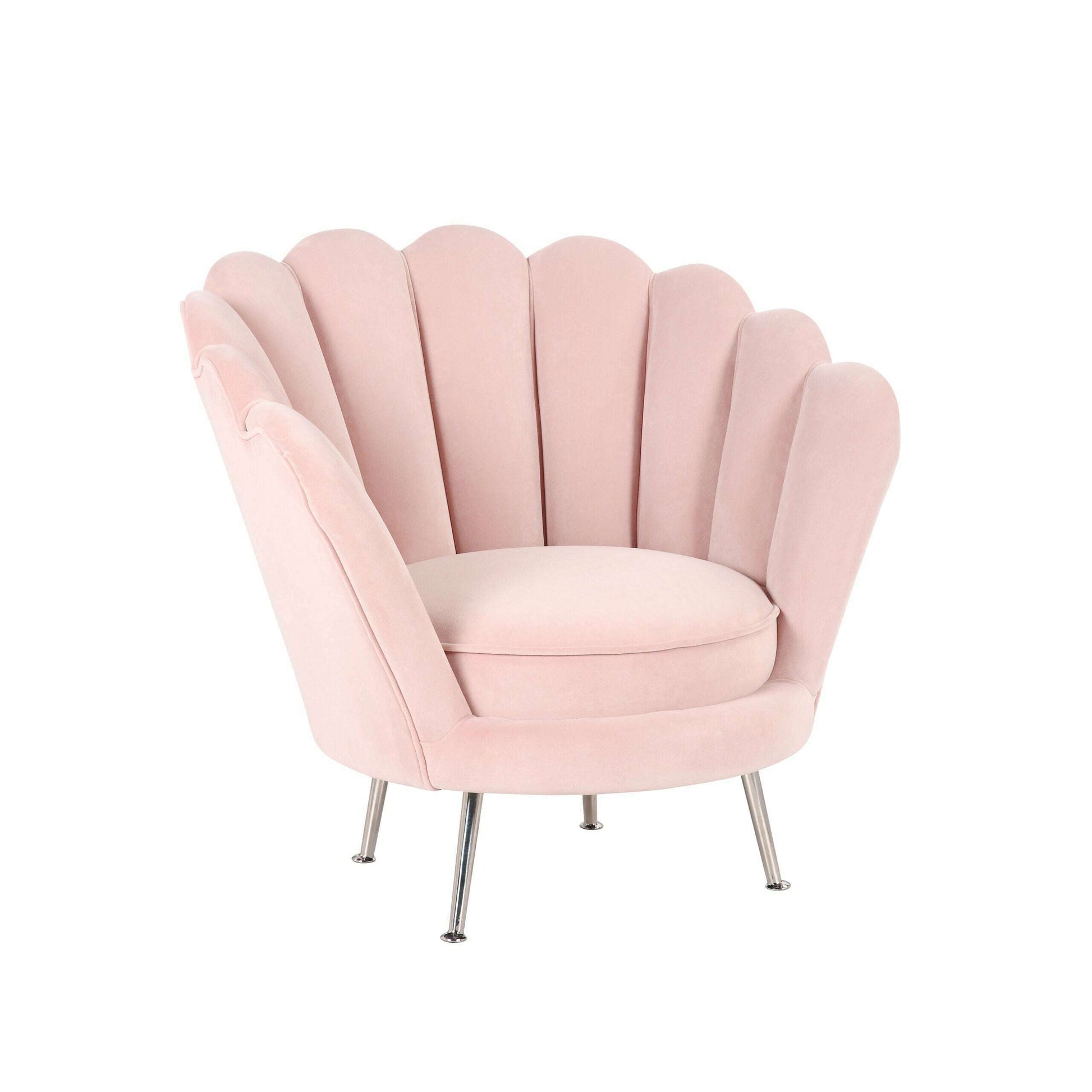 Luxury Velvet Oyster Chair