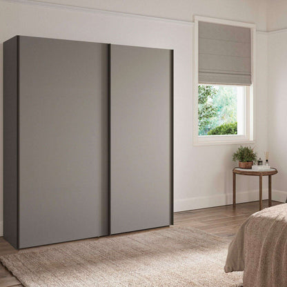 Miami 2 Door Plain/2/4 Panel Sliding Wardrobe - Height 217 cm