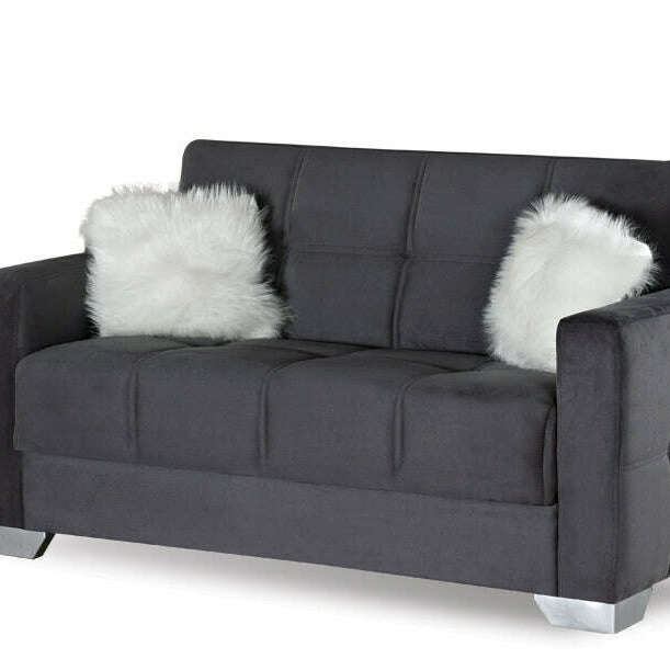 Modern Plush Velvet 2 & 3 Seater Chaise Sofa Bed