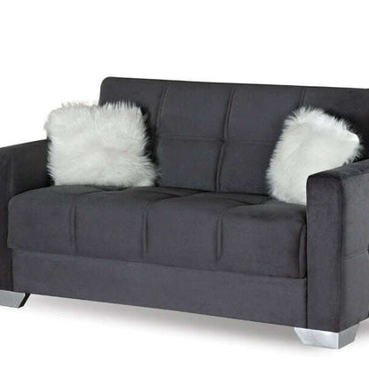 Modern Plush Velvet 2 & 3 Seater Chaise Sofa Bed