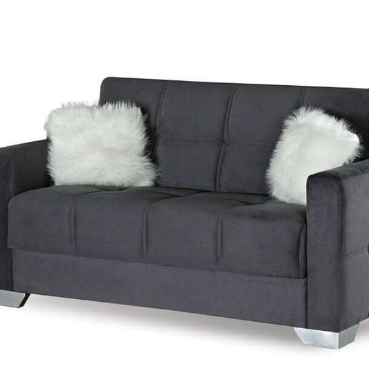 Modern Plush Velvet 2 & 3 Seater Chaise Sofa Bed