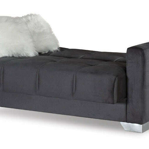 Modern Plush Velvet 2 & 3 Seater Chaise Sofa Bed 2 chaise mode
