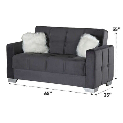 Modern Plush Velvet 2 & 3 Seater Chaise Sofa Bed 2 grey dimensions