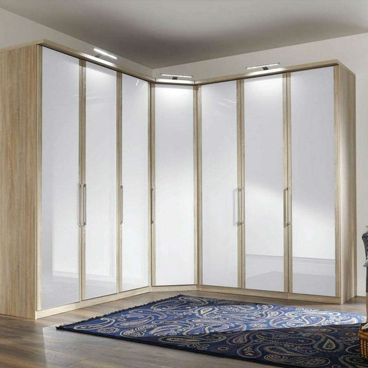 Mounted Wardrobe LED Strip Lights Chrome - Foot Operated