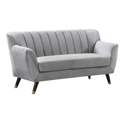 Plush Velvet 2 Seater Sofa grey