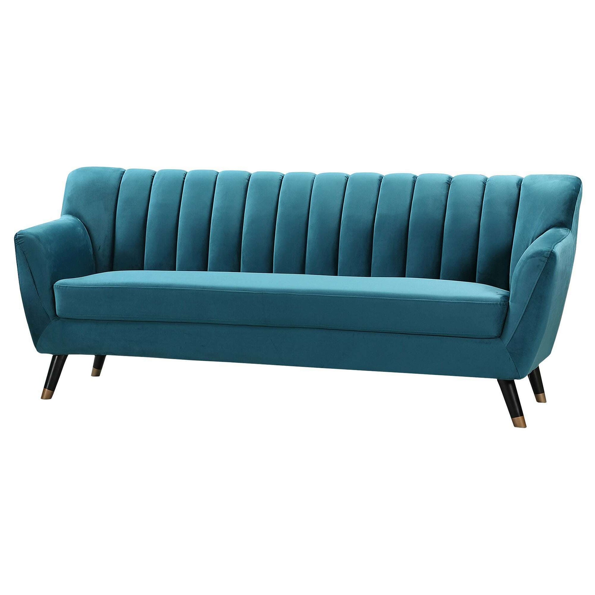 Plush Velvet 3 Seater Sofa teal