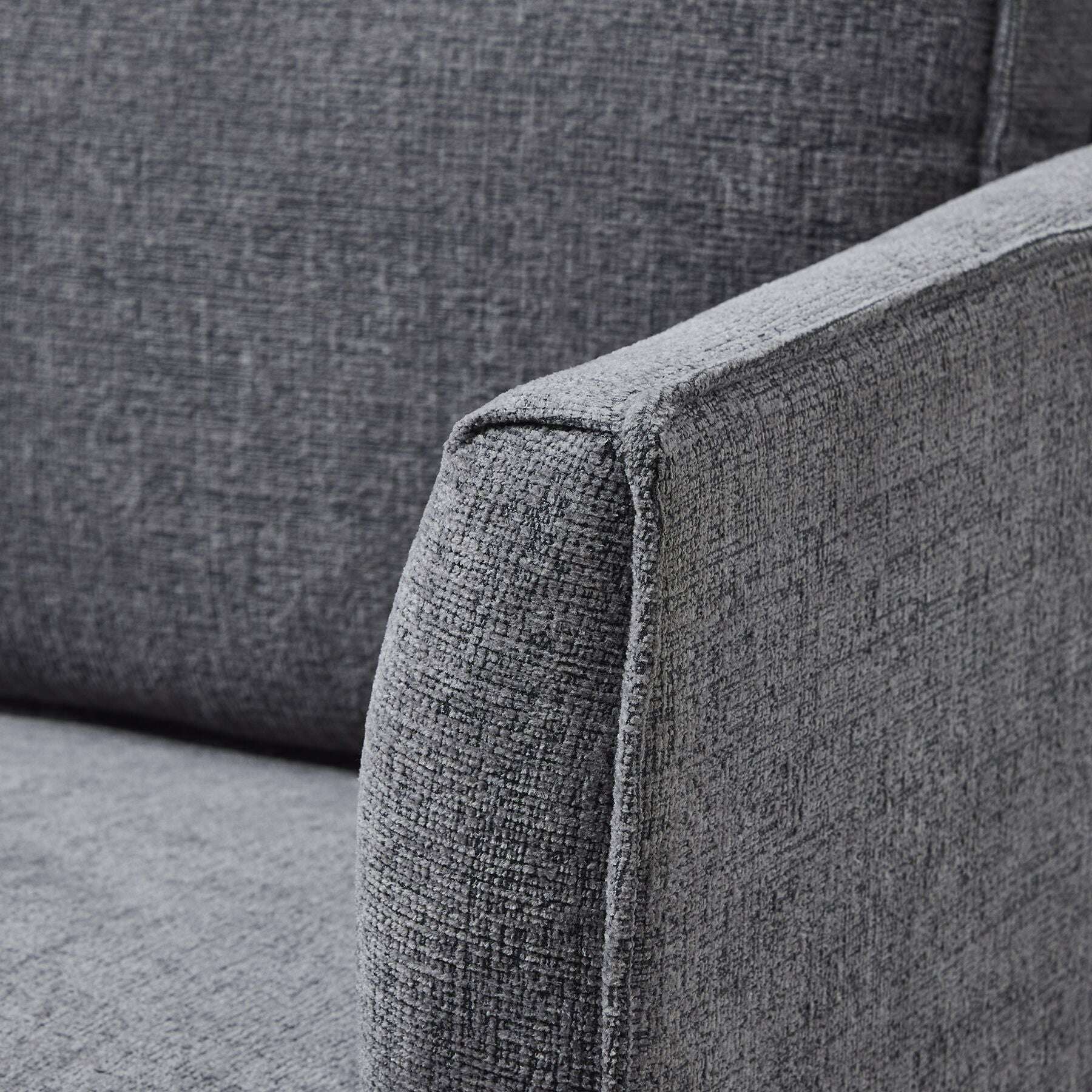 Richmond Luxury Grey Large Arm Chair armrest