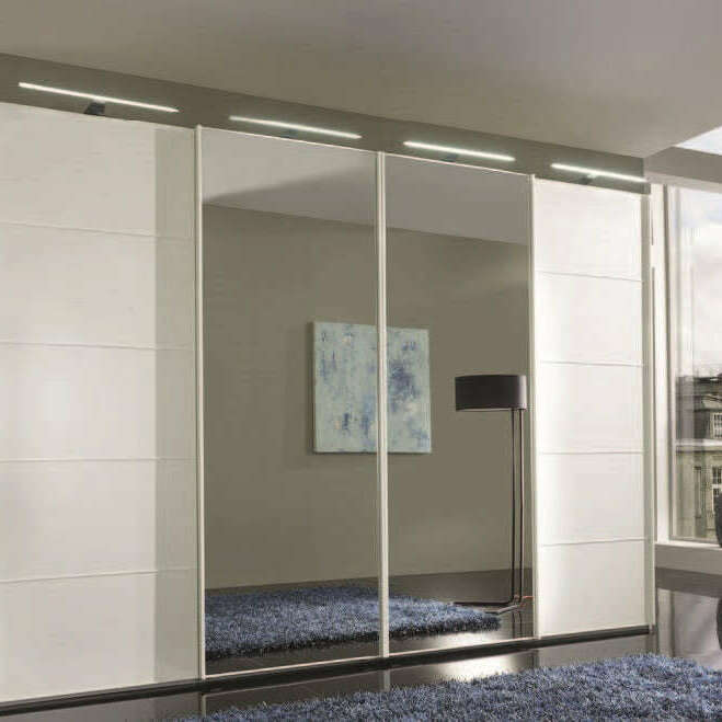 Westside VIP 4 Door Mirrored Sliding Wardrobe - Height 236 cm lifestyle pic