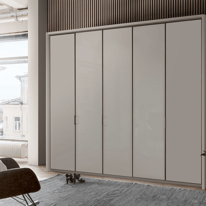 All in One 3-8 Hinged Door Wardrobe Premium Interior - Height 220cm