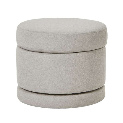 Aspen Luxury Upholstered Swivel Ottoman