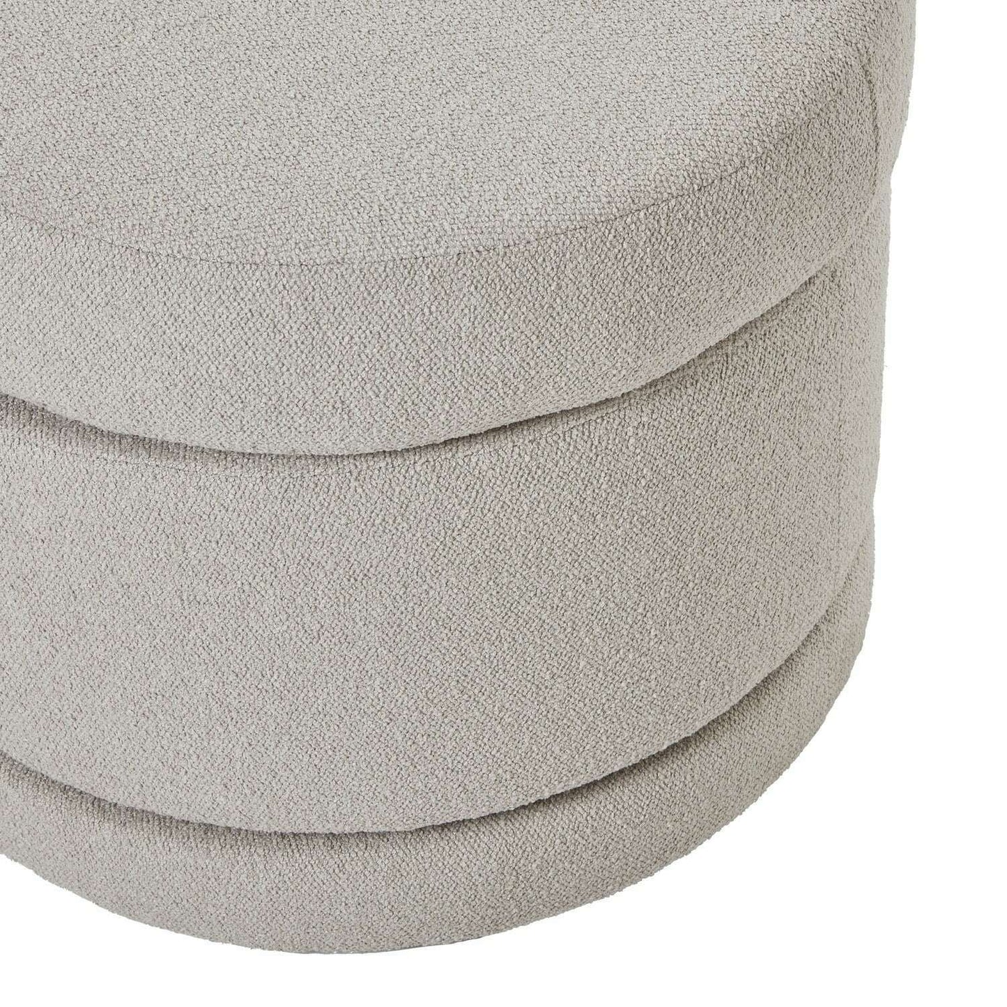 Aspen Luxury Upholstered Swivel Ottoman close view