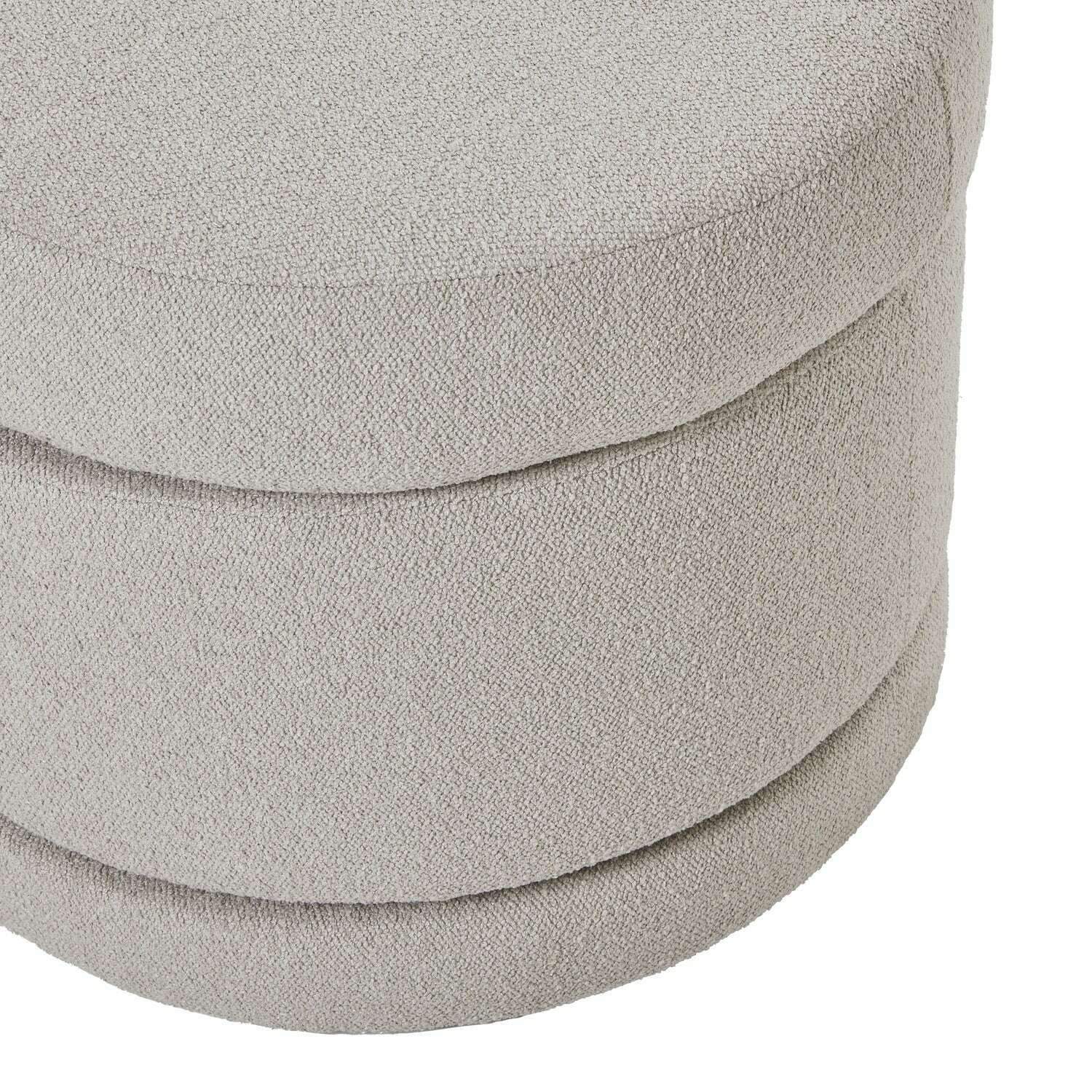 Aspen Luxury Upholstered Swivel Ottoman close view