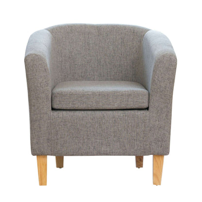 Classic Fabric Tub Chair grey