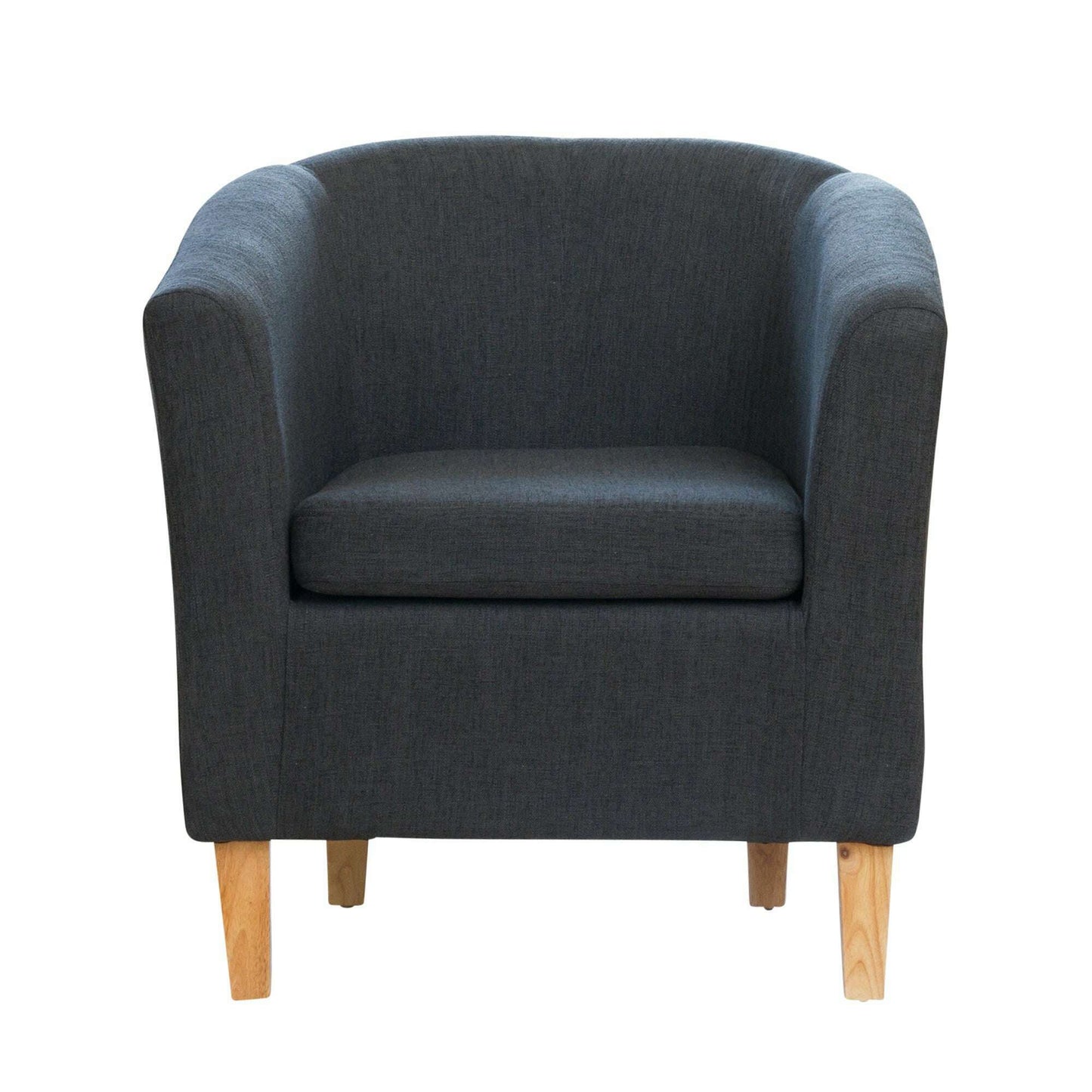 Classic Fabric Tub Chair dark grey