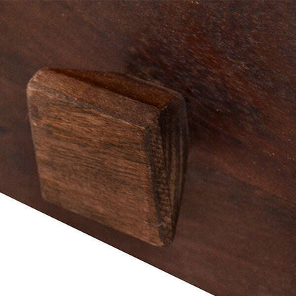 Dark Solid Mango Wood 4 Drawer Chest drawer handle 