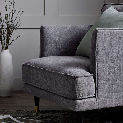 Hampton Luxury Large Grey Armchair Seat