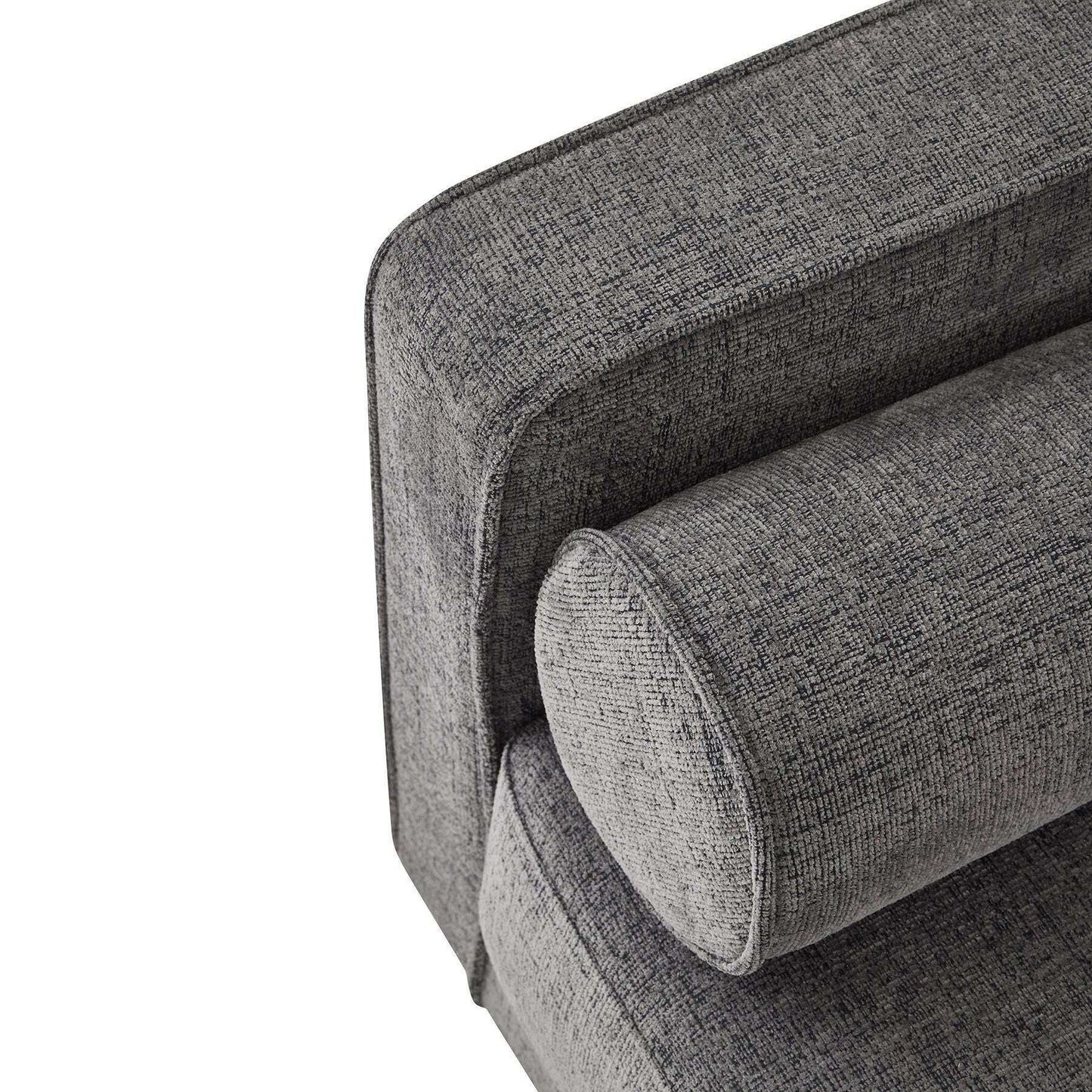 Hampton Luxury Large Grey Armchair arm roll