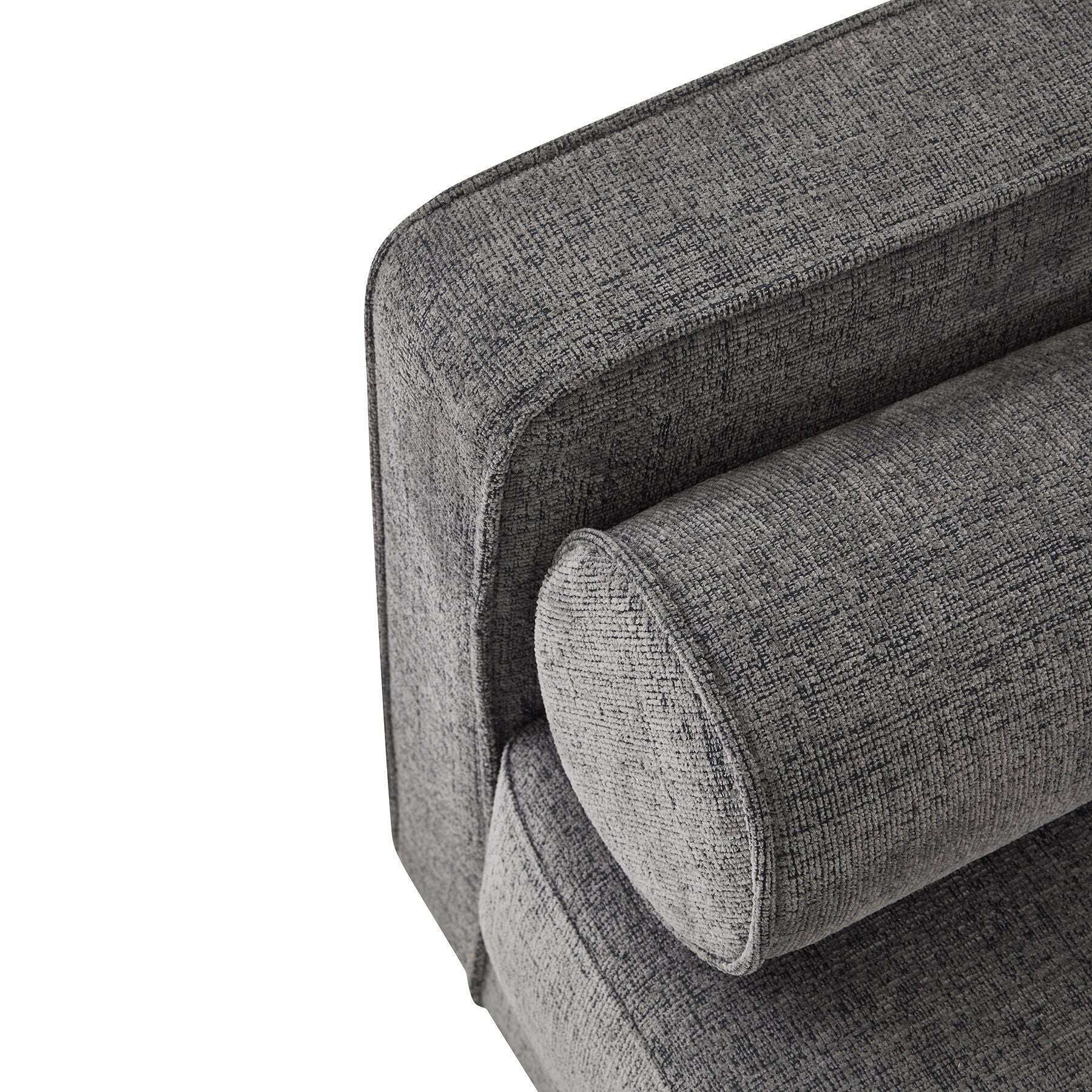 Hampton Luxury Large Grey Armchair arm roll