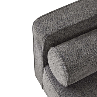 Hampton Luxury Large Grey Armchair arm roll