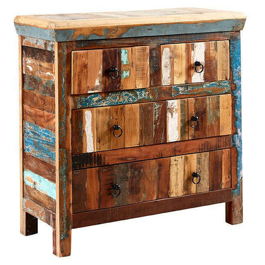 Hand Crafted Rustic Coastal 4 Drawer Dresser