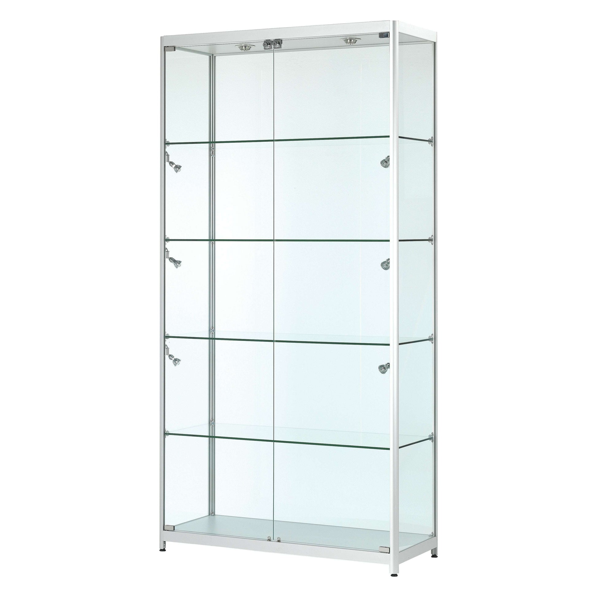 luxury-glass-shoehandbag-storage-cabinet-led-lights-100cm-wide-1