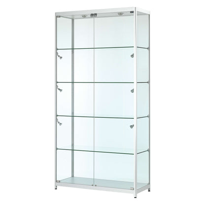 luxury-glass-shoehandbag-storage-cabinet-led-lights-100cm-wide-1