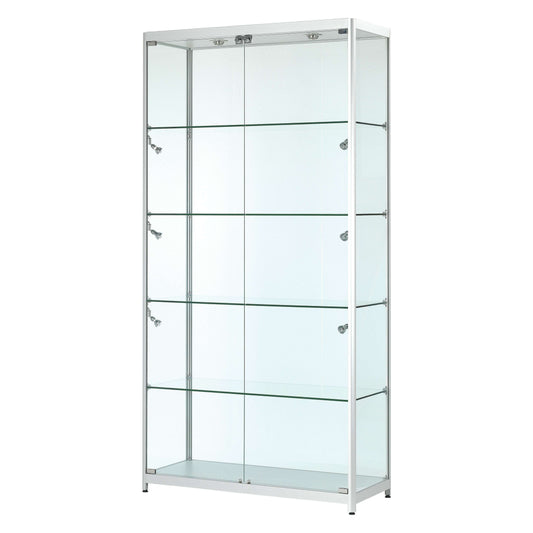 luxury-glass-shoehandbag-storage-cabinet-led-lights-100cm-wide-1
