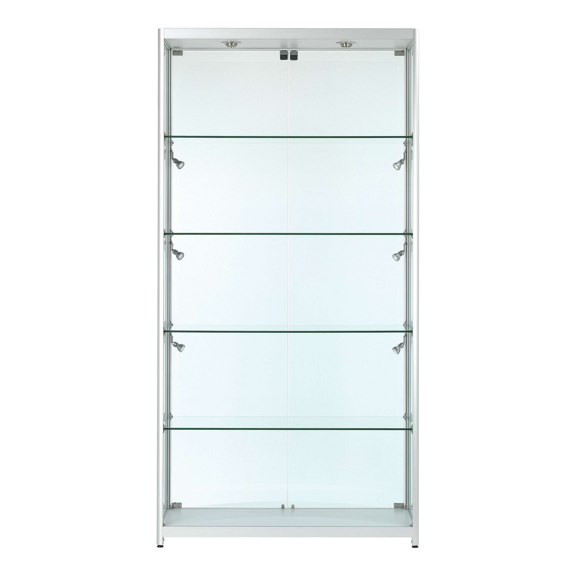 luxury-glass-shoehandbag-storage-cabinet-led-lights-100cm-wide-9