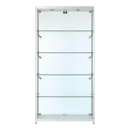 luxury-glass-shoehandbag-storage-cabinet-led-lights-100cm-wide-9