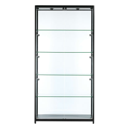 luxury-glass-shoehandbag-storage-cabinet-led-lights-100cm-wide-10