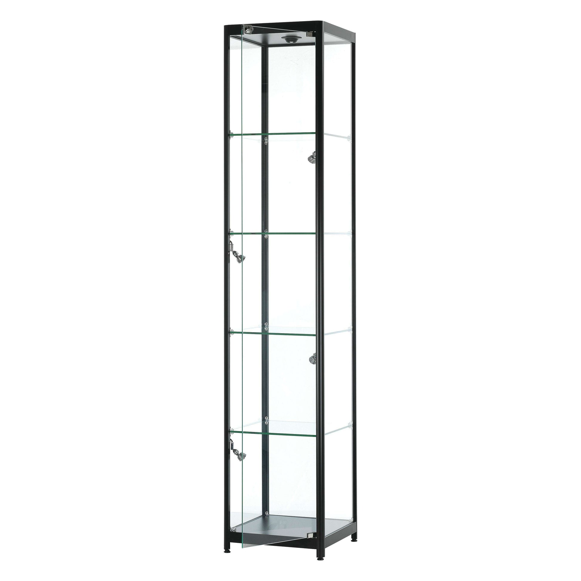luxury-glass-shoehandbag-storage-cabinet-led-lights-40cm-wide-2