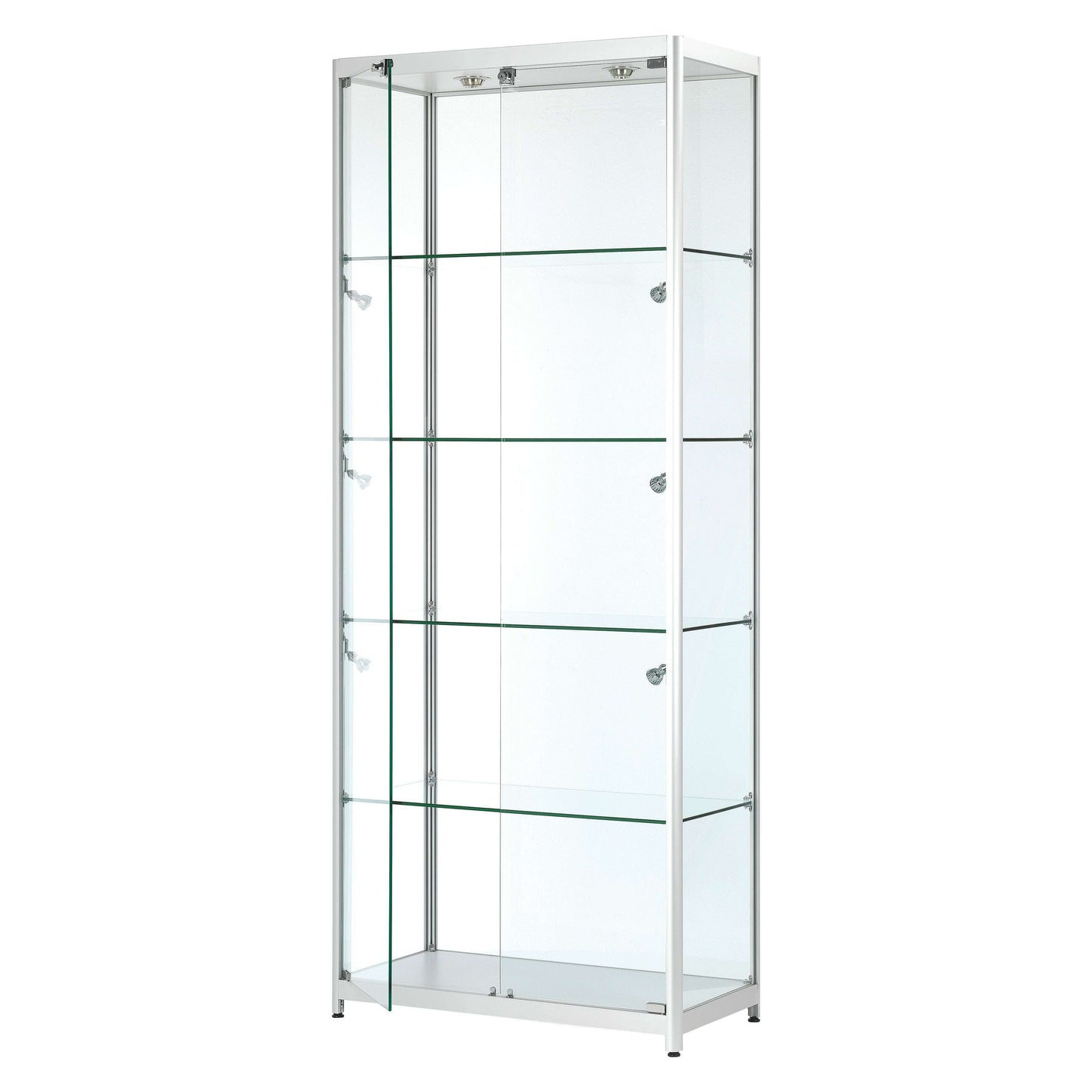 luxury-glass-shoehandbag-storage-cabinet-led-lights-80cm-wide-3