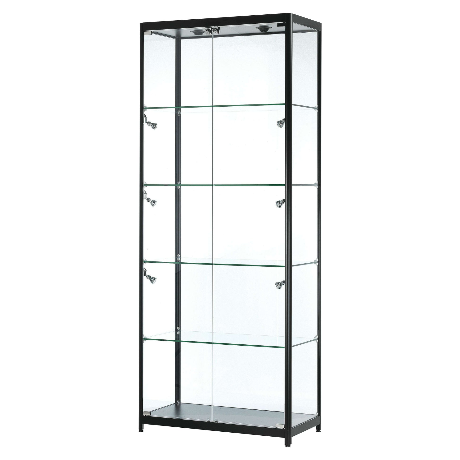 luxury-glass-shoehandbag-storage-cabinet-led-lights-80cm-wide-1