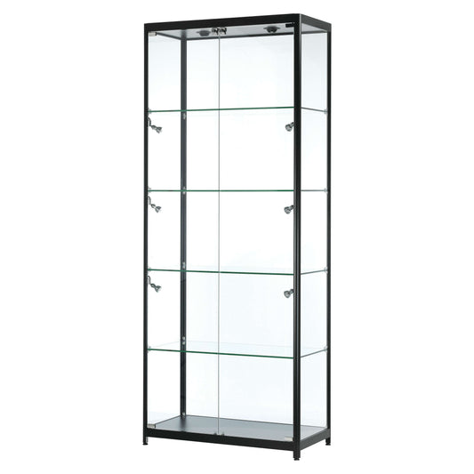 luxury-glass-shoehandbag-storage-cabinet-led-lights-80cm-wide-1