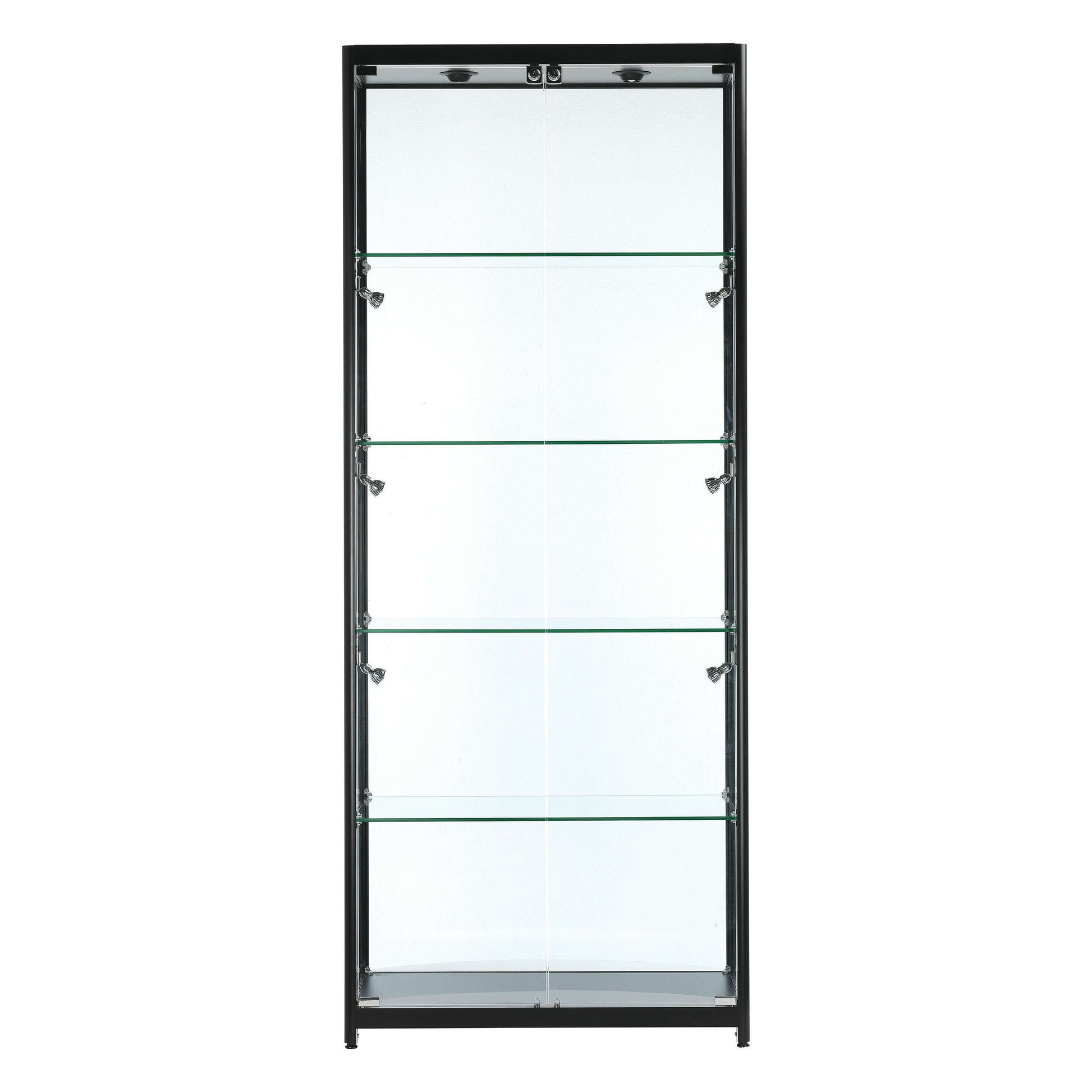 luxury-glass-shoehandbag-storage-cabinet-led-lights-80cm-wide-9