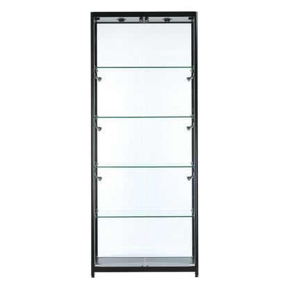 luxury-glass-shoehandbag-storage-cabinet-led-lights-80cm-wide-9